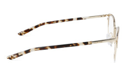 Calvin Klein Round Eyeglasses in Beige – Product Photo 3