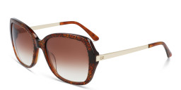 Calvin Klein Square Sunglasses in Tortoise – Product Photo 2
