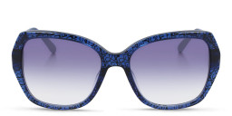 Calvin Klein Square Sunglasses in Blue – Product Photo 1