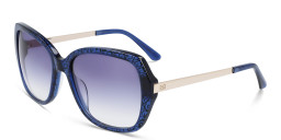 Calvin Klein Square Sunglasses in Blue – Product Photo 2