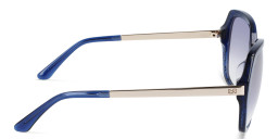 Calvin Klein Square Sunglasses in Blue – Product Photo 3