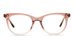 Fossil Cat-Eye Eyeglasses in Transparent Brown – Product Photo 1