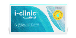 Shop i-clinic Monthly Clear Contact Lenses - Pack of 6 in Clear online.