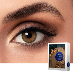 LEILA & LEILA Monthly Color Contact Lenses in Duniazade Sunset Hazel – Product Photo 1