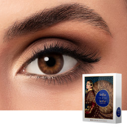 LEILA & LEILA Monthly Color Contact Lenses in Morgiana Passion Brown – Product Photo 1