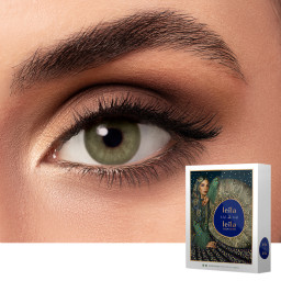 LEILA & LEILA Monthly Color Contact Lenses in Zumurrud Precious Green – Product Photo 1