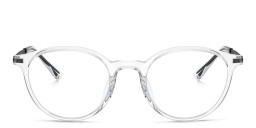 Emporio Armani Round Eyeglasses in Clear – Product Photo 1