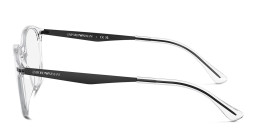 Emporio Armani Round Eyeglasses in Clear – Product Photo 3