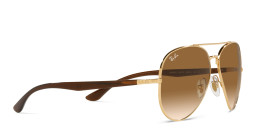Ray-Ban Unisex Pilot Sunglasses in Gold – Product Photo 5