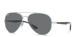 Ray-Ban Unisex Aviator Sunglasses in Silver – Product Photo 3