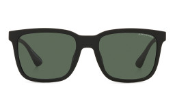 Armani Exchange Rectangle Sunglasses in Black – Product Photo 1