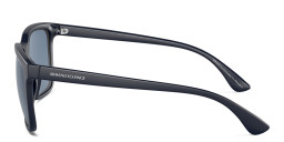 Shop Armani Exchange Logo-Print Rectangle Sunglasses in Blue online.