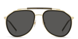 Shop Dolce & Gabbana Aviator Sunglasses in Black online.