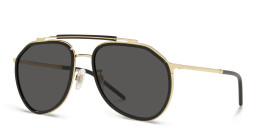 Shop Dolce & Gabbana Aviator Sunglasses in Black online.