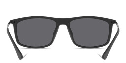 Emporio Armani Rectangle Sunglasses in Matte Black – Product Photo 4