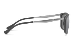 Emporio Armani Rectangle Sunglasses in Matte Grey – Product Photo 3