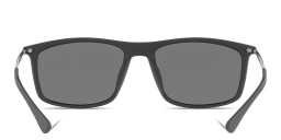 Emporio Armani Rectangle Sunglasses in Matte Grey – Product Photo 4