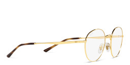 Shop Ray-Ban Unisex Round Eyeglasses in Polished Gold online.