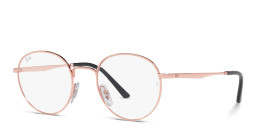 Ray-Ban Optics Unisex Round Eyeglasses in Pink Gold – Product Photo 2