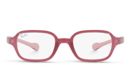 Ray-Ban Optics Kids Rectangle Eyeglasses in Pink – Product Photo 1