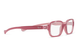 Ray-Ban Unisex Rectangle Eyeglasses in Pink – Product Photo 4