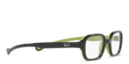 Ray-Ban Optics Kids Rectangle Eyeglasses in Black – Product Photo 4