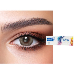 Bella One-Day Color Contact Lenses in Platinum Gray – Product Photo 1