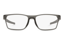Oakley Wide Rectangle Eyeglasses in Satin Grey Smoke – Product Photo 1