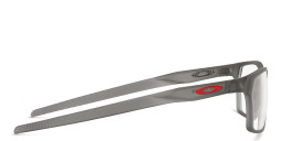 Oakley Hex Jector Wide Rectangle Eyeglasses in Satin Grey Smoke – Product Photo 3