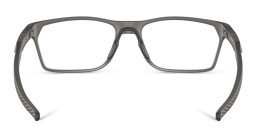 Oakley Hex Jector Wide Rectangle Eyeglasses in Satin Grey Smoke – Product Photo 4