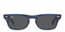 Ray-Ban Junior Kids Rectangle Sunglasses in Striped Blue – Product Photo 1