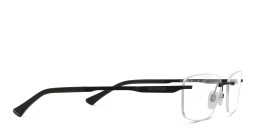 EYE'M Rimless Wide Rectangle Eyeglasses in Black – Product Photo 4