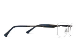 EYE'M Rimless Wide Rectangle Eyeglasses in Gunmetal – Product Photo 4
