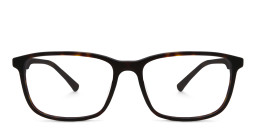 EYE'M Wide Rectangle Eyeglasses in Havana – Product Photo 1