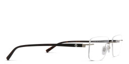 EYE'M Rimless Wide Rectangle Eyeglasses in Gold – Product Photo 4