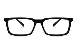 EYE'M Rectangle Eyeglasses in Black – Product Photo 1