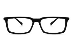 EYE'M Rectangle Eyeglasses in Black & Blue – Product Photo 2