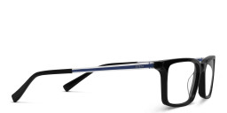 EYE'M Rectangle Eyeglasses in Black & Blue – Product Photo 4