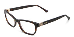 Shop EYE'M Rectangle Eyeglasses in Brown online.