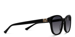 EYE'M Round Sunglasses in Black – Product Photo 4
