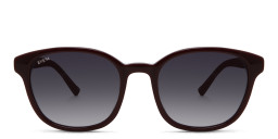 EYE'M Round Sunglasses in Red/Grey Shaded – Product Photo 3