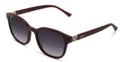 EYE'M Round Sunglasses in Red – Product Photo 3