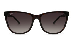 Shop EYE'M Square Sunglasses in Brown online.