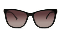Shop EYE'M Square Sunglasses in Black/Brown Shaded online.