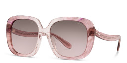 Shop Coach Oversized Square Sunglasses in Pink online.