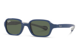 Ray-Ban Junior Kids Rectangle Sunglasses in Blue – Product Photo 2