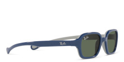 Ray-Ban Junior Kids Rectangle Sunglasses in Blue – Product Photo 4