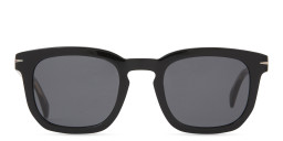 Shop DAVID BECKHAM Rectangle Sunglasses in Black online.