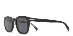 Shop DAVID BECKHAM Rectangle Sunglasses in Black online.