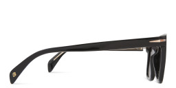 Shop DAVID BECKHAM Rectangle Sunglasses in Black online.